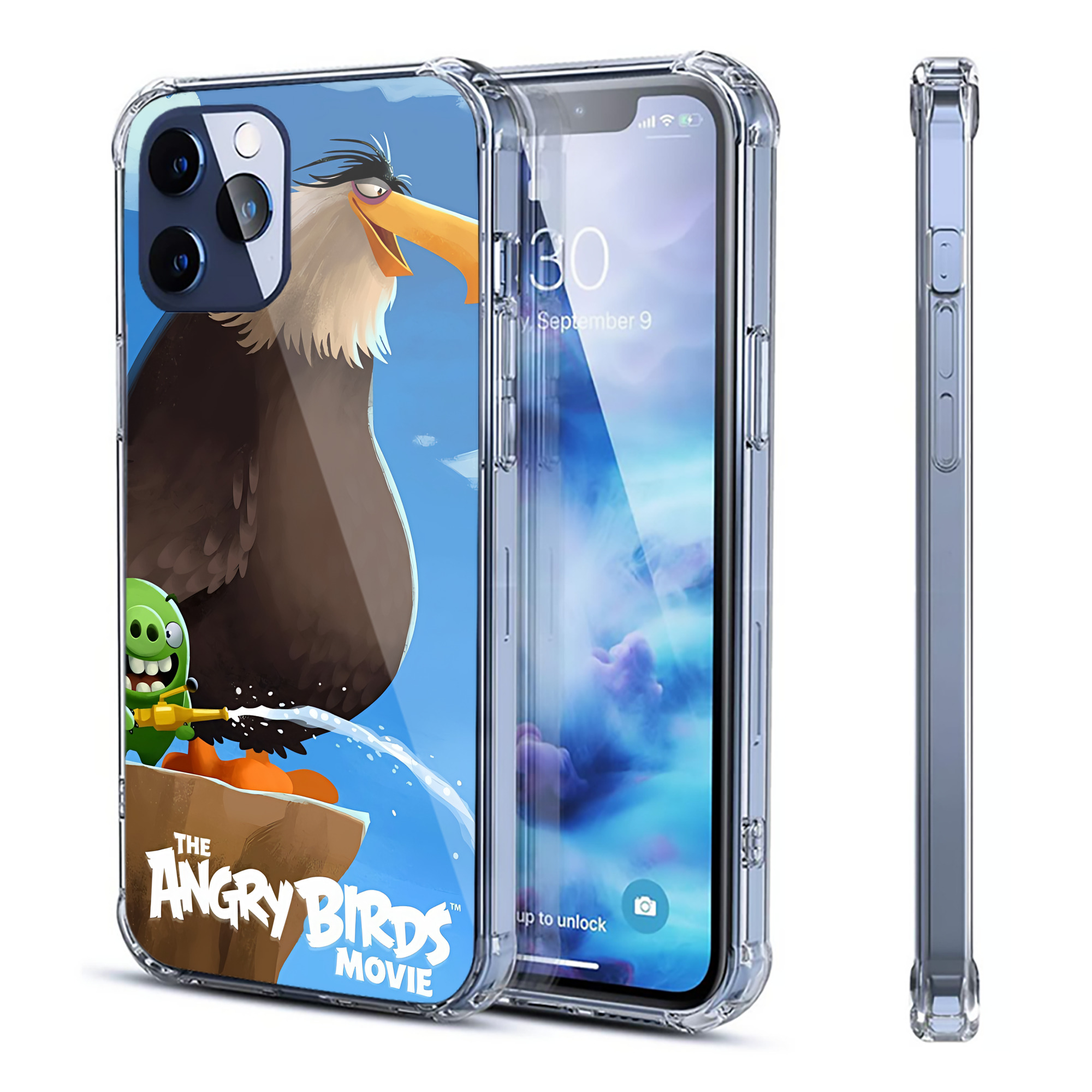 （画像用） Angry Birds アングリーバード 【iPhone 12シリーズ対応】透明スマホケース（クリアソフトケース）